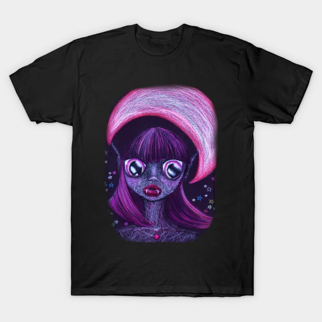 Halloween Teenage Vampire Girl T-Shirt by 1Redbublppasswo